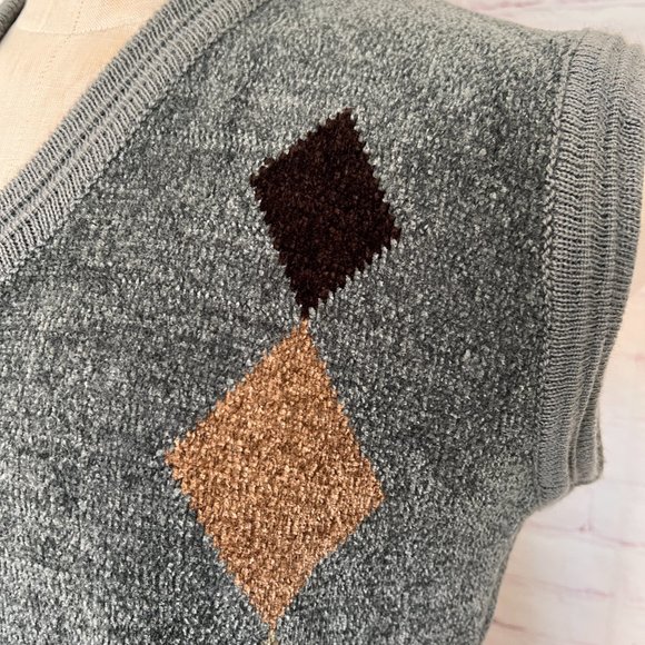 90's Chenille Gay Mens Pullover Vest - Size Large - Picture 3 of 8